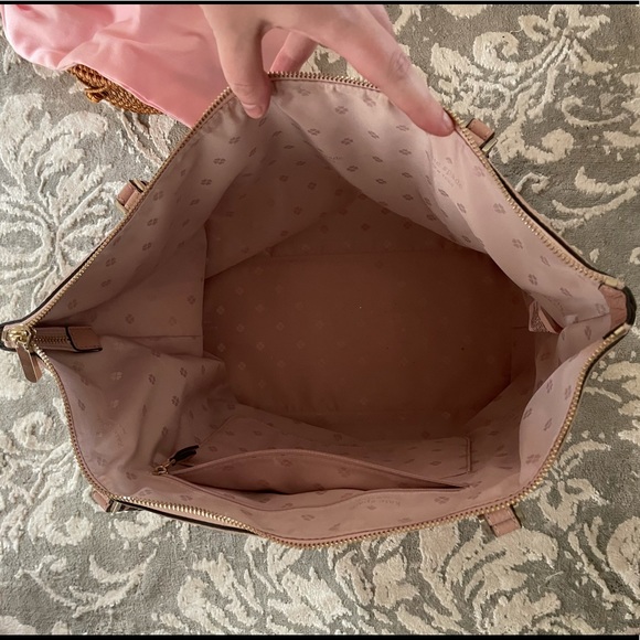 Offers Welcomed! Kate Spade Large Pink Pebbled Leather Zip Tote - Picture 5 of 6